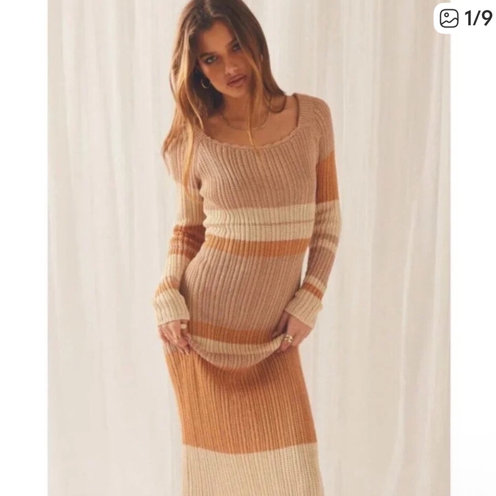 🤎 Peppermayo Love Ride Crochet Maxi Dress — Size M/L (NWT!)